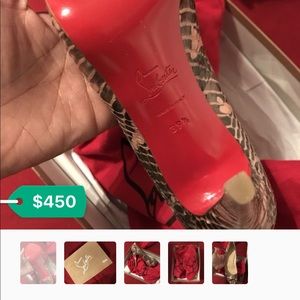 Python Christian Louboutin BRAND NEW size 9